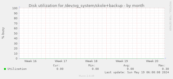 Disk utilization for /dev/vg_system/skole+backup