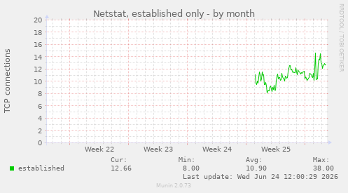 Netstat, established only